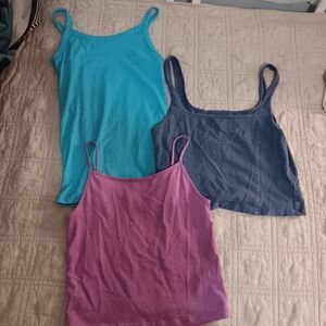 BUNDLE: No Boundaries, Aerie, Wild Fable Women's Camisoles - Aqua, Blue, Pink